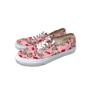 Vans Pink Bicycle Print Sneakers